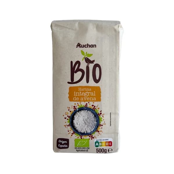 ALCAMPO ECOLÓGICO Harina integral de avena ecológica 500 g. - 0.5 kg - Imagen del producto en Findit