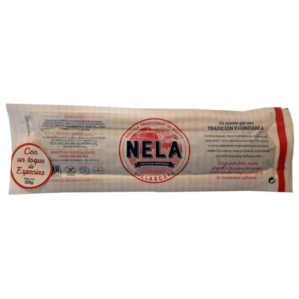 NELA Morcilla de Burgos con un toque de especias 200 g. - 0.2 kg - Imagen del producto en Findit