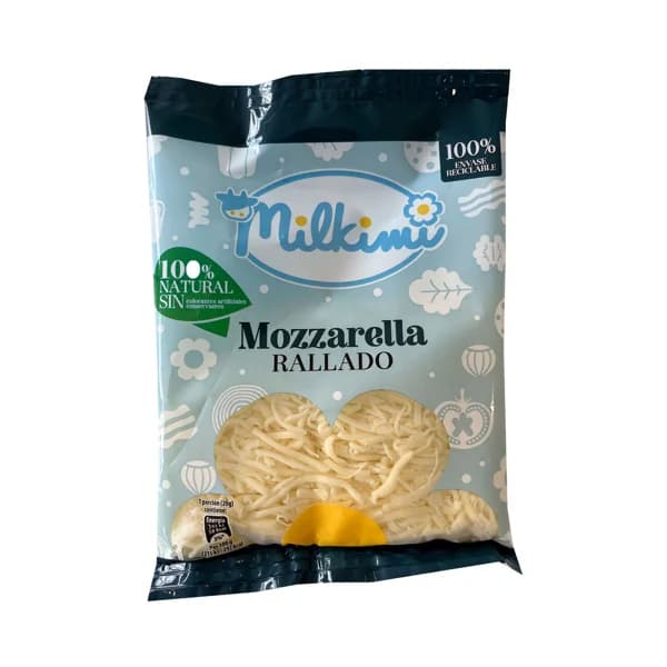 MILKIMI Queso rallado mozzarella 120 g. - 0.12 kg - Imagen del producto en Findit