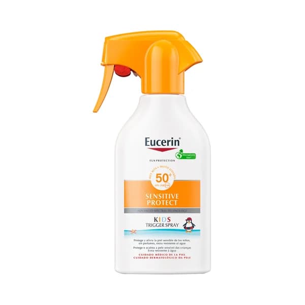 EUCERIN Protector solar infantil en spray con factor de protección 50+ (muy alto) EUCERIN Sensitive protect 250 ml. - 0.25 l - Imagen del producto en Findit