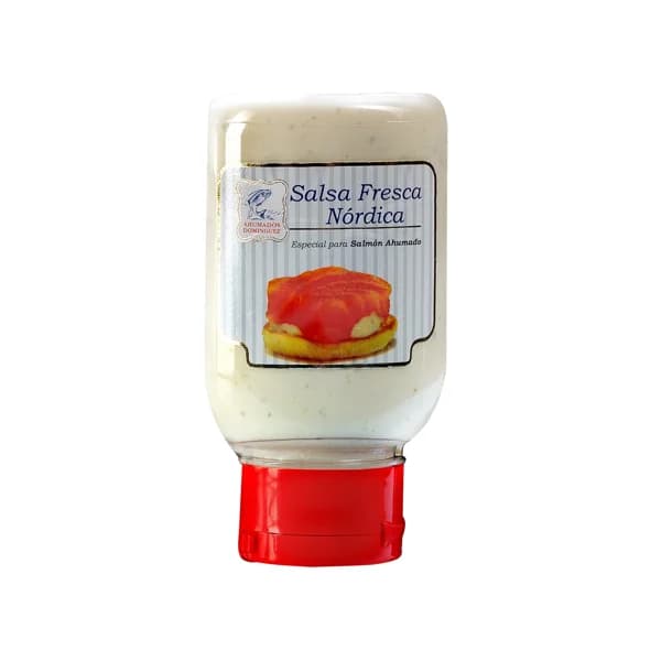 AHUMADOS DOMINGUEZ Salsa fresca Nórdica especial para salmón AHUMADOS DOMÍNGUEZ 178 g. - 0.18 kg - Imagen del producto en Findit