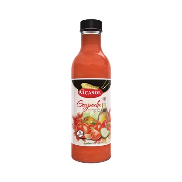 VICASOL Gazpacho con aceite de oliva virgen extra 750 ml. - 0.75 l - Imagen del producto en Findit
