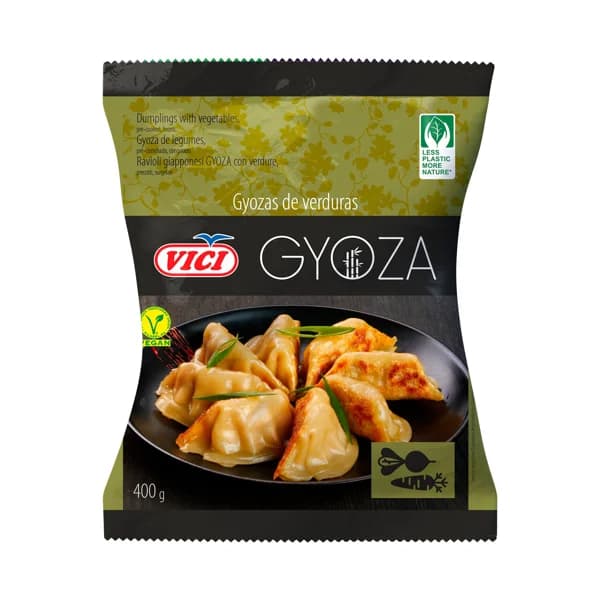 VICI Gyozas precocinadas y congeladas rellenas de verduras 400 g. - 0.4 kg - Imagen del producto en Findit