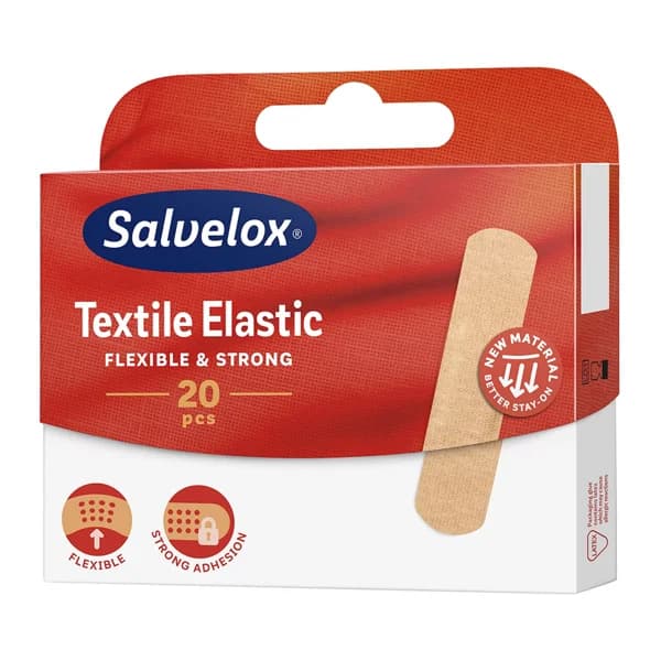 SALVELOX Apósitos textiles adhesivos y flexibles de 19 x 72 mm. 20 uds. - 1 ud - Imagen del producto en Findit