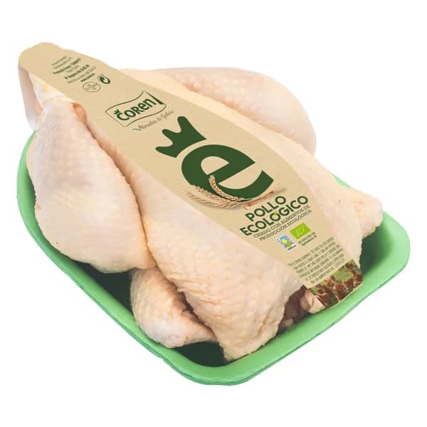 COREN Bandeja de pollo ecológico limpio y entero. - 1 ud - Imagen del producto en Findit