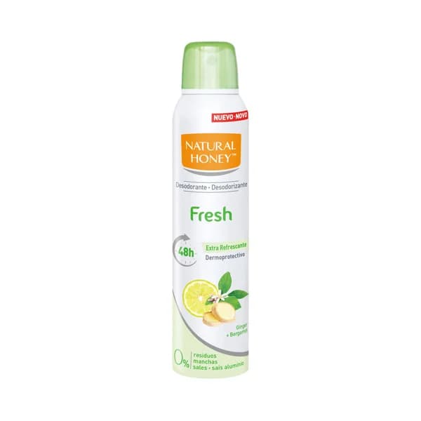 NATURAL HONEY Fresh Desodorante en spray para mujer, con aroma a gengibre y bergamota 200 ml. - 0.2 l - Imagen del producto en Findit