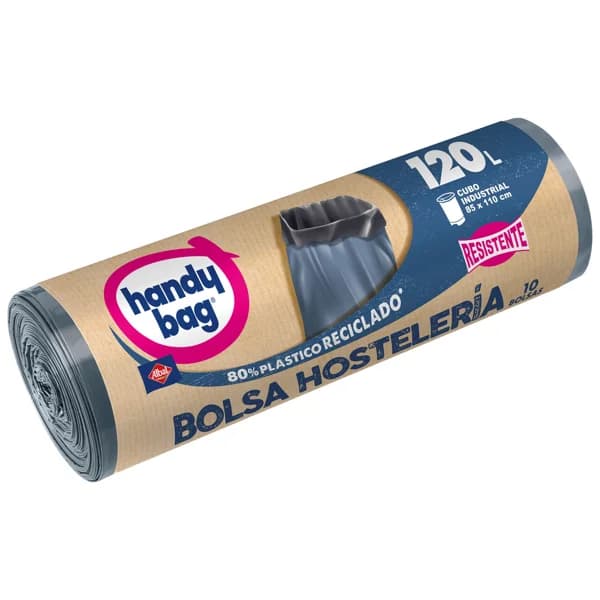 HANDY BAG Bolsas de basura para hostelería 10 bolsas 120 L. - 1 ud - Imagen del producto en Findit