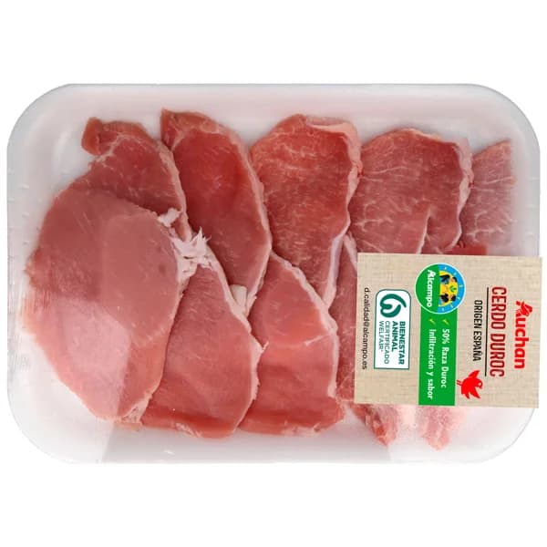 ALCAMPO CULTIVAMOS LO BUENO Filetes de cinta de lomo de cerdo raza Duroc - 1 ud - Imagen del producto en Findit