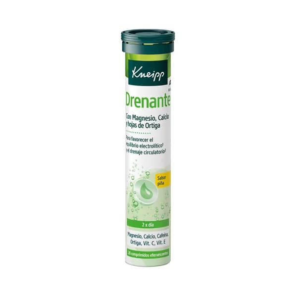 KNEIPP Drenante Complemento alimenticio en comprimidos efervescentes con sabor a piña 20 uds. - 1 ud - Imagen del producto en Findit
