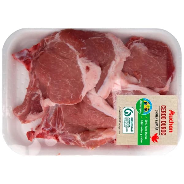 ALCAMPO CULTIVAMOS LO BUENO Chuletas de centro de cerdo raza Duroc - 1 ud - Imagen del producto en Findit