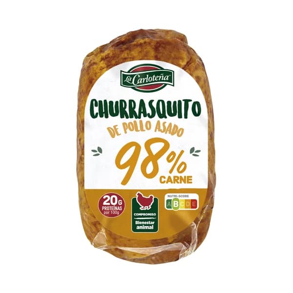 LA CARLOTEÑA Churrasquito de pollo asado envasado al vacio 220 g. - 0.22 kg - Imagen del producto en Findit