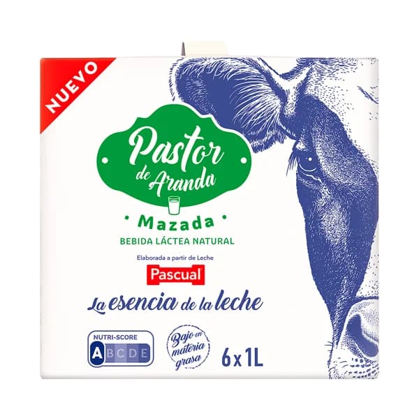 PASTOR DE ARANDA de Pascual Bebida lactea natural (Mazada) elaborada a partir de leche Pascual 6 x 1 l. - 6 l - Imagen del producto en Findit