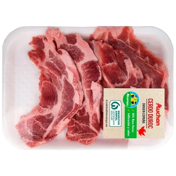 ALCAMPO CULTIVAMOS LO BUENO Filetes de aguja de cerdo raza Duroc - 1 ud - Imagen del producto en Findit