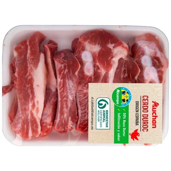 ALCAMPO CULTIVAMOS LO BUENO Costillas, en palos, de cerdo raza Duroc - 1 ud - Imagen del producto en Findit
