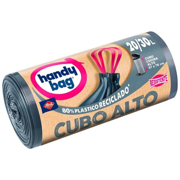 HANDY BAG Bolsas de basura cubo alto capacidad 20/30 L 47 x 78 cm. 15 uds. - 1 ud - Imagen del producto en Findit