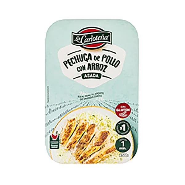 LA CARLOTEÑA Pechuga de pollo asada con arroz, lista para calentar y comer 250 g. - 0.25 kg - Imagen del producto en Findit