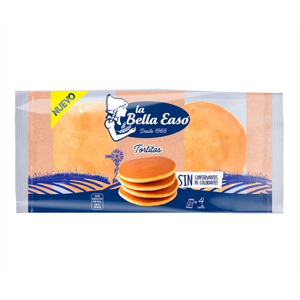 LA BELLA EASO Tortitas 8 uds 216 g. - 0.22 kg - Imagen del producto en Findit