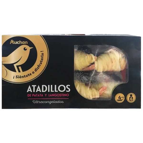 ALCAMPO GOURMET Langostinos envueltos en patata hilada (atadillo) 180 g. - 0.18 kg - Imagen del producto en Findit