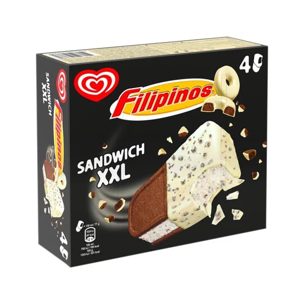 FRIGO Sandwich XXL filipinos 4 x 140 ml. 320 g. - 0.13 l - Imagen del producto en Findit