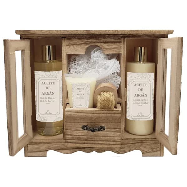 MARIA AYORA Aceite de argán Armarito con productos para el baño. - 1 ud - Imagen del producto en Findit