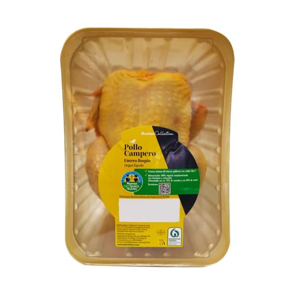 ALCAMPO CULTIVAMOS LO BUENO  Pollo campero limpio y entero bandeja. - 1 ud - Imagen del producto en Findit
