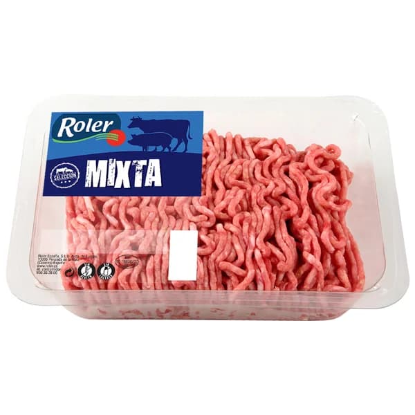 ROLER Selección Bandeja de preparado de carne picada (burger meat) mixta (vacuno-cerdo) 400 g. - 0.4 kg - Imagen del producto en Findit