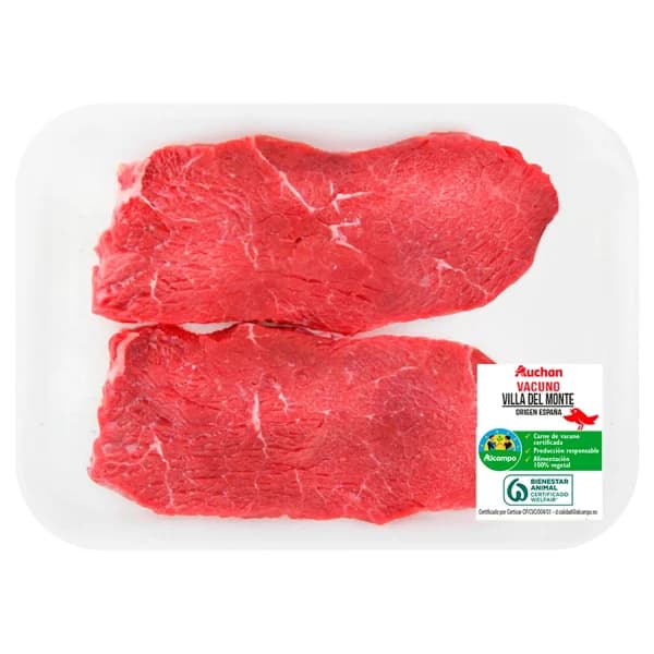 ALCAMPO CULTIVAMOS LO BUENO Filetes de 1ª A de vacuno Villa del monte, ideales para plancha o freir - 1 ud - Imagen del producto en Findit