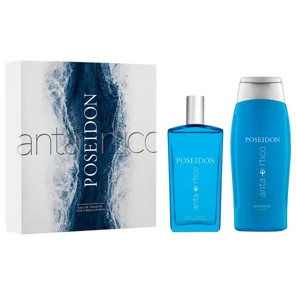 POSEIDON Antartico Estuche para hombre con colonia y gel. - 1 ud - Imagen del producto en Findit