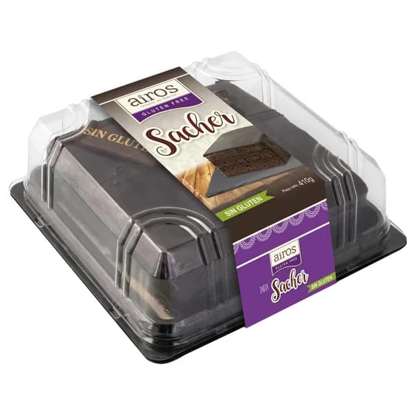 Tarta Sacher, sin gluten, AIROS, 410g. - 0.41 kg - Imagen del producto en Findit
