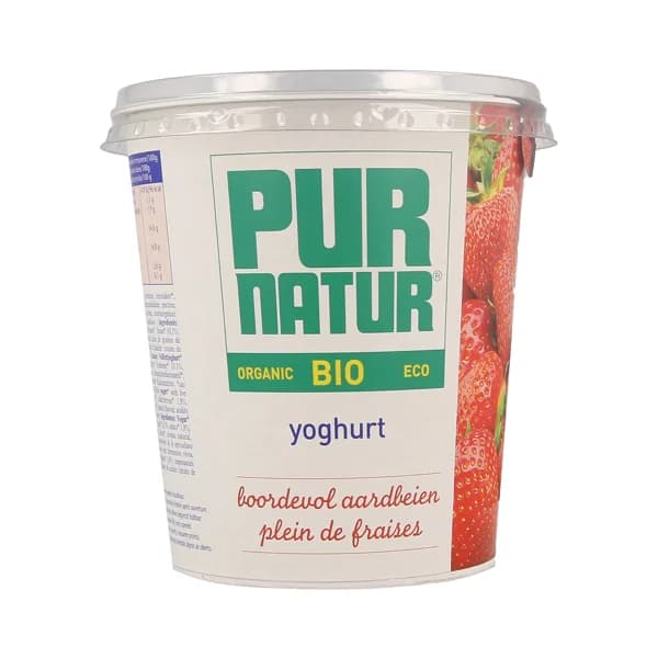 PUR NATUR Yogur con fresas ecológica PURNATUR 700 g. - 0.7 kg - Imagen del producto en Findit