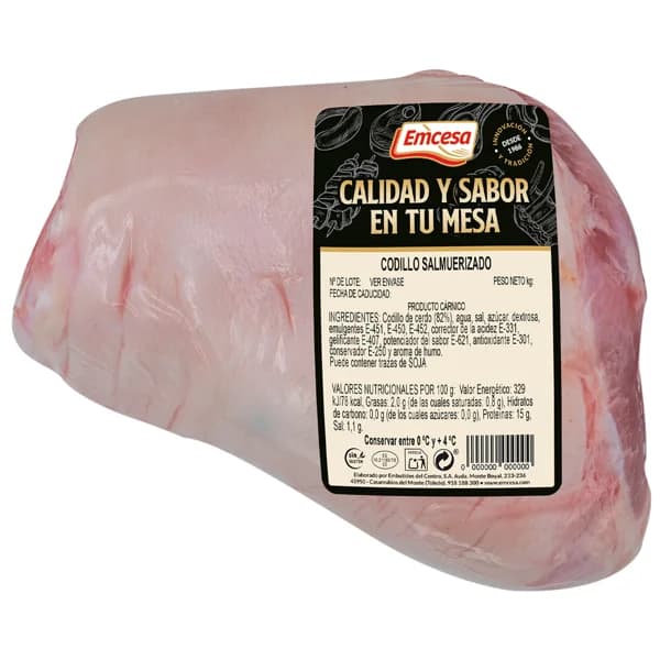 EMCESA Codillo salmuerizado, elaborado sin gluten y envasado al vacio. - 1 ud - Imagen del producto en Findit