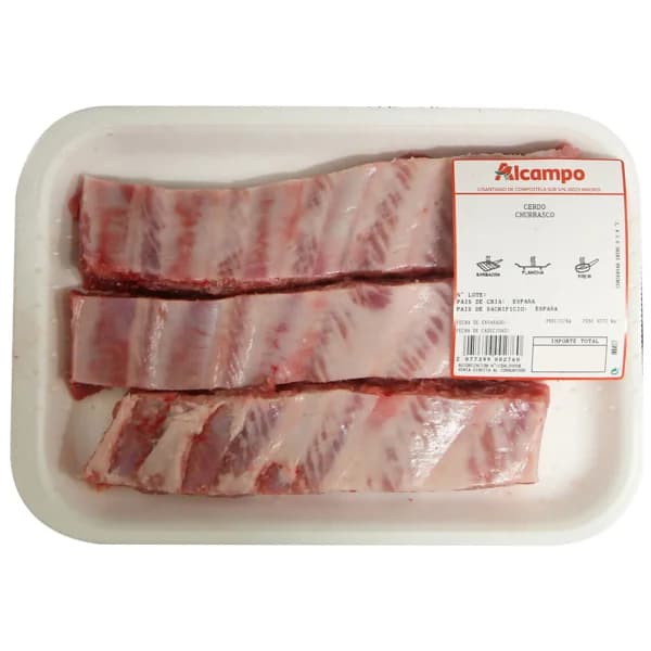 Churrasco de cerdo blanco, ideal para barbacoa, plancha o freir - 1 ud - Imagen del producto en Findit