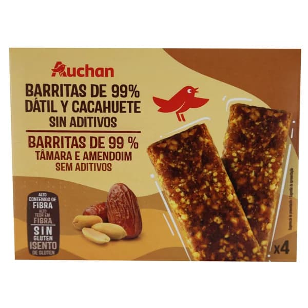 PRODUCTO ALCAMPO Barritas de dátil y cacahuete 120 g. - 0.12 kg - Imagen del producto en Findit