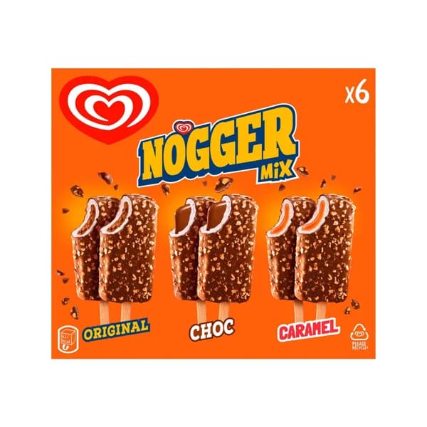 FRIGO Helados nogger mix 6 x 91 ml. 386 gr. - 0.55 l - Imagen del producto en Findit