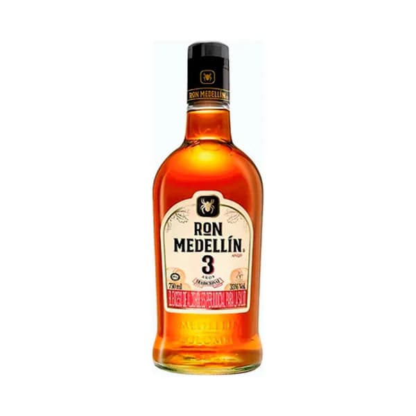 MEDELLÍN Ron dorado añejo (3 años) botella 70 cl. - 0.7 l - Imagen del producto en Findit
