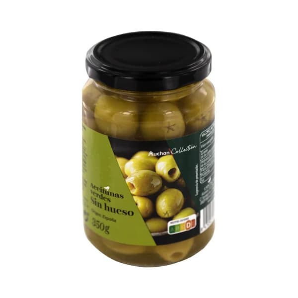 PRODUCTO ALCAMPO Collection Aceitunas verdes manzanilla grandes sin hueso 150 g. - 0.15 kg - Imagen del producto en Findit
