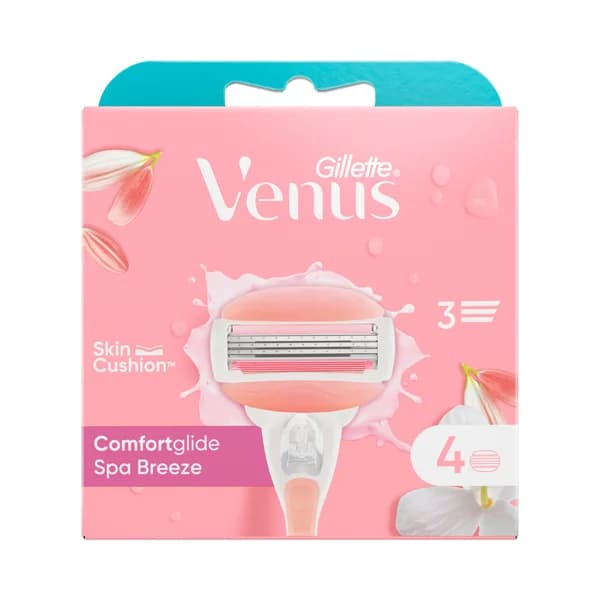 VENUS Recambio con 3 hojas para máquinillas de depliación femenina VENUS Comfort glide spa breeze de Gillette 4 uds. - 1 ud - Imagen del producto en Findit