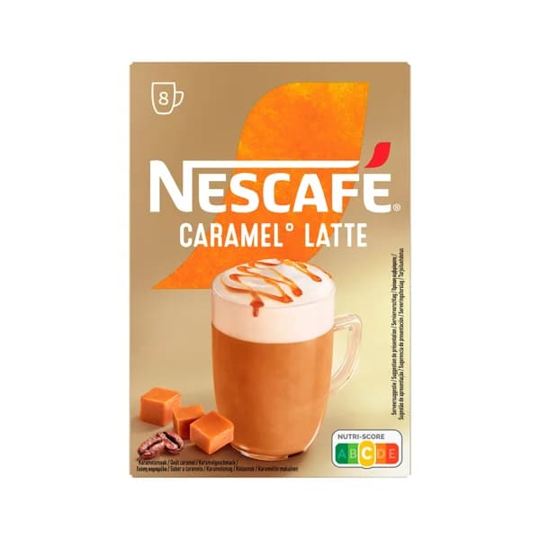 NESCAFÉ GOLD Café latte soluble con un toque a caramelo 8 sobres 136 g. - 0.14 kg - Imagen del producto en Findit
