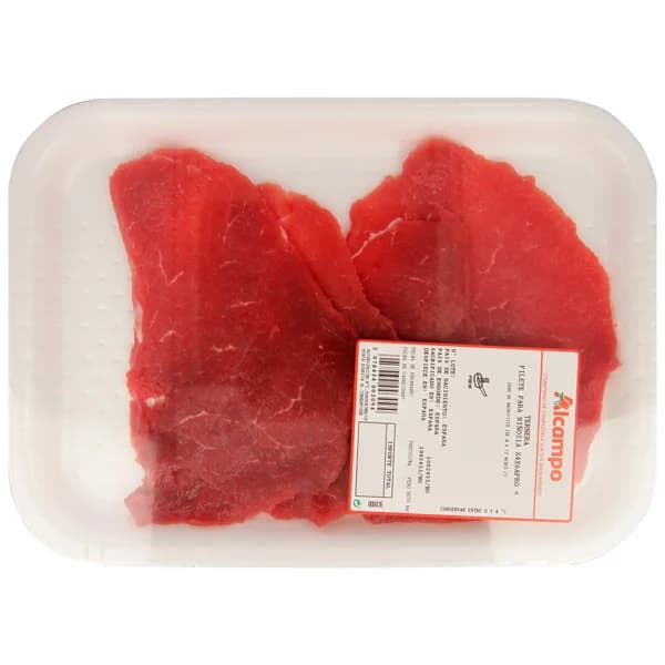 Filetes de ternera de 1ª A, cortados finitos, especiales para niños - 1 ud - Imagen del producto en Findit