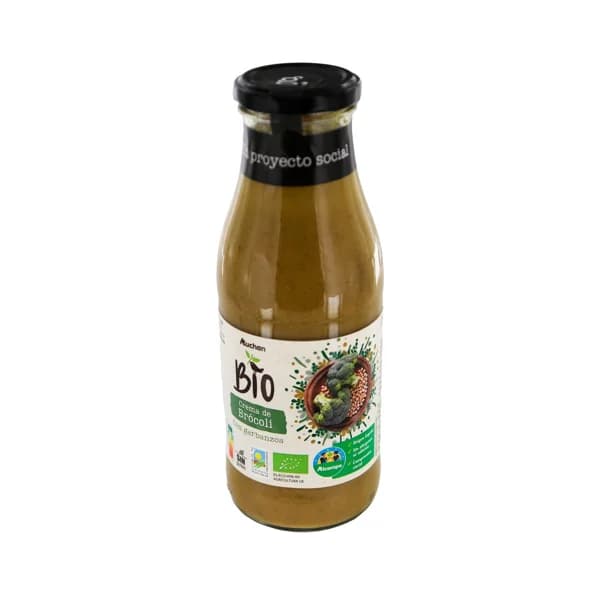 ALCAMPO CULTIVAMOS LO BUENO ECOLÓGICO Bio Crema de brócoli y garbanzos ecológica bote 500 ml. - 0.5 l - Imagen del producto en Findit