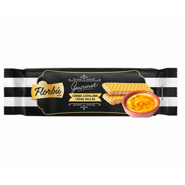 FLORBU Galleta barquillo crema catalana 150 gr. - 0.15 kg - Imagen del producto en Findit