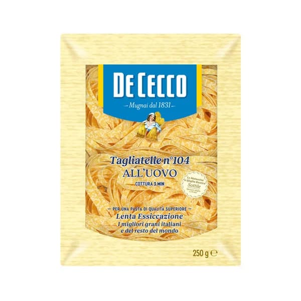 DE CECCO Tagliatelle all uovo 250 g. - 0.25 kg - Imagen del producto en Findit