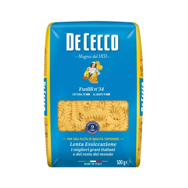 DE CECCO Fusilli 500 g. - 0.5 kg - Imagen del producto en Findit