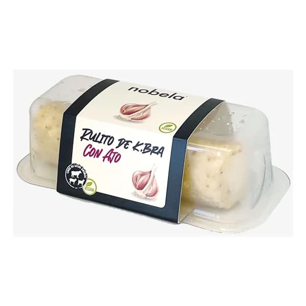NOBELA Rulito de queso vegano (almendras) con ajo 70 g. - 0.07 kg - Imagen del producto en Findit
