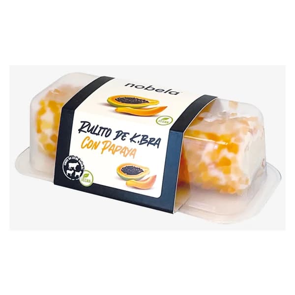NOBELA Rulito de queso vegano (almendras) con papaya 85 g. - 0.09 kg - Imagen del producto en Findit