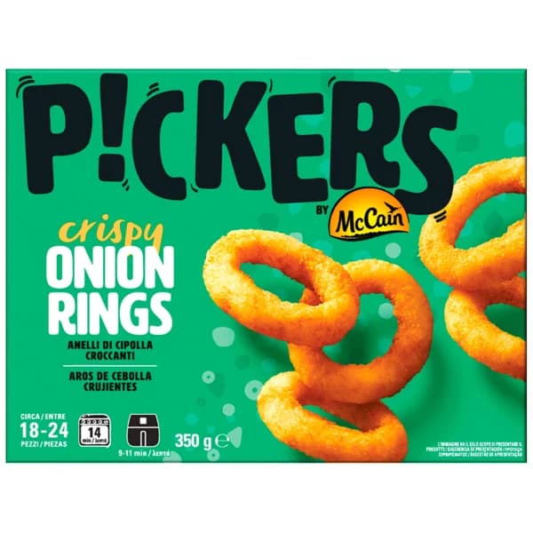 McCAIN Pickers Aros de cebolla congelados, con rebozado crujiente 350 g. - 0.35 kg - Imagen del producto en Findit