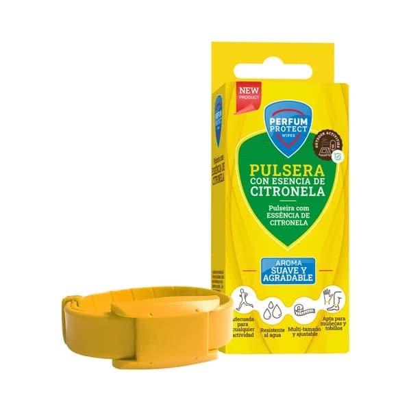 PERFUM PROTECT Pulsera para mosquitos con esencia de citronela con aroma suave y agradable PERFUM PROTECT. - 1 ud - Imagen del producto en Findit