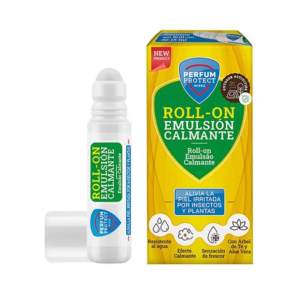 PERFUM PROTECT Roll on con emulsión calmante, ideal para pieles irritadas por insectos y plantas PERFUM PROTECT 15 ml. - 1 ud - Imagen del producto en Findit