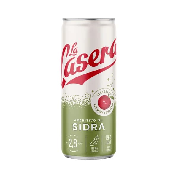 LA CASERA Aperitivo de sidra, a base de sidra de manzana lata 33 cl. - 1 ud - Imagen del producto en Findit