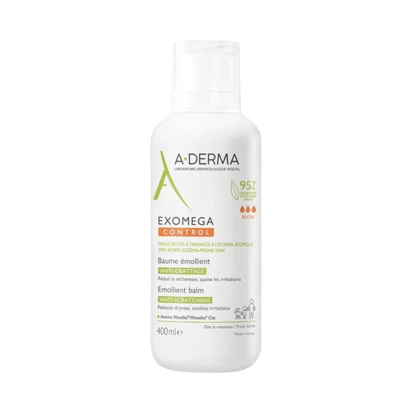 A.DERMA Exomega control Bálsamo emoliente anti-irritación 400 ml. - 0.4 l - Imagen del producto en Findit